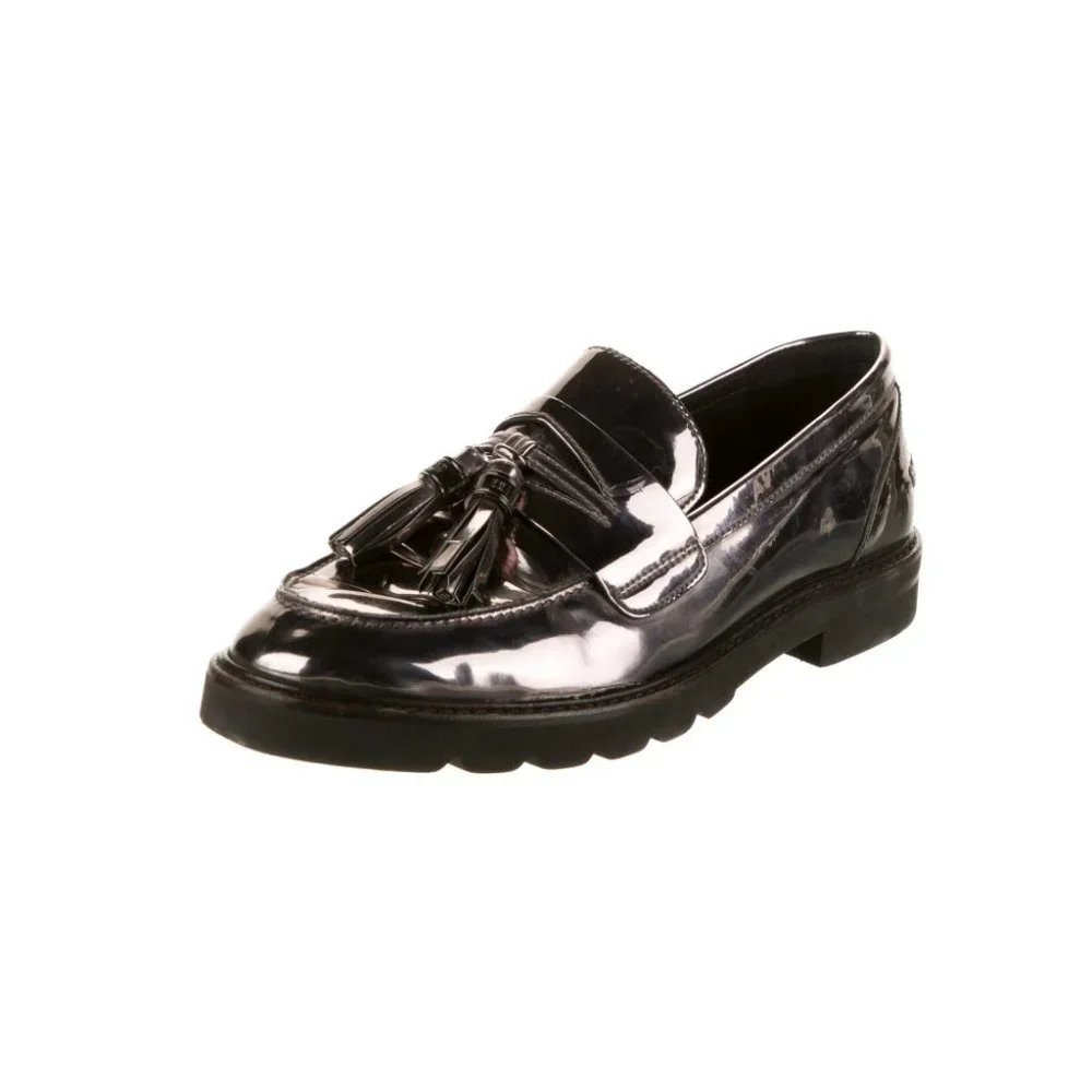 STUART WEITZMAN Patent Leather Mila Lift Loafers Size: 9.5